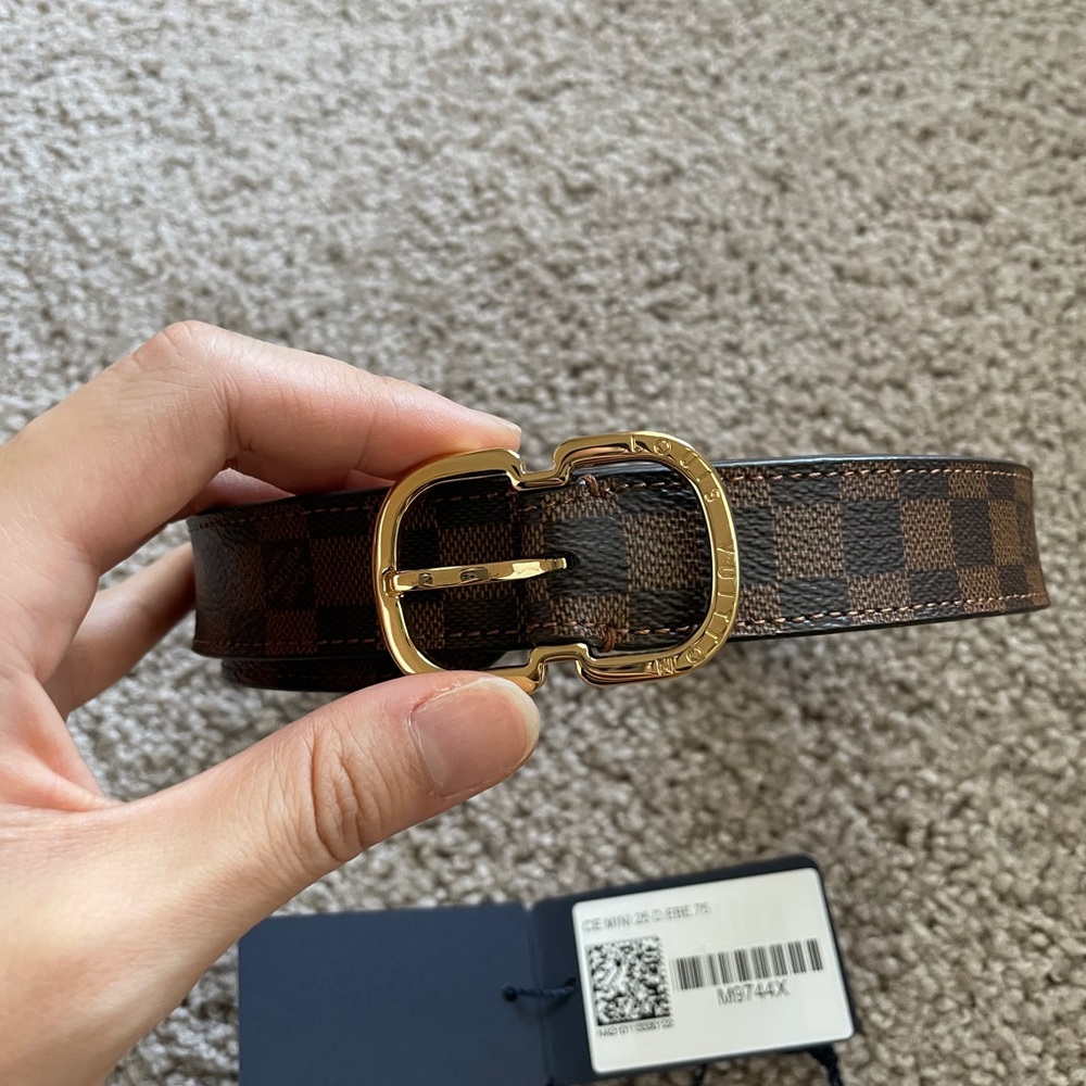 Louis Vuitton 25mm mini damier belt